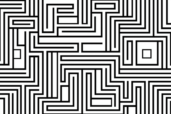Bold Geometric Maze