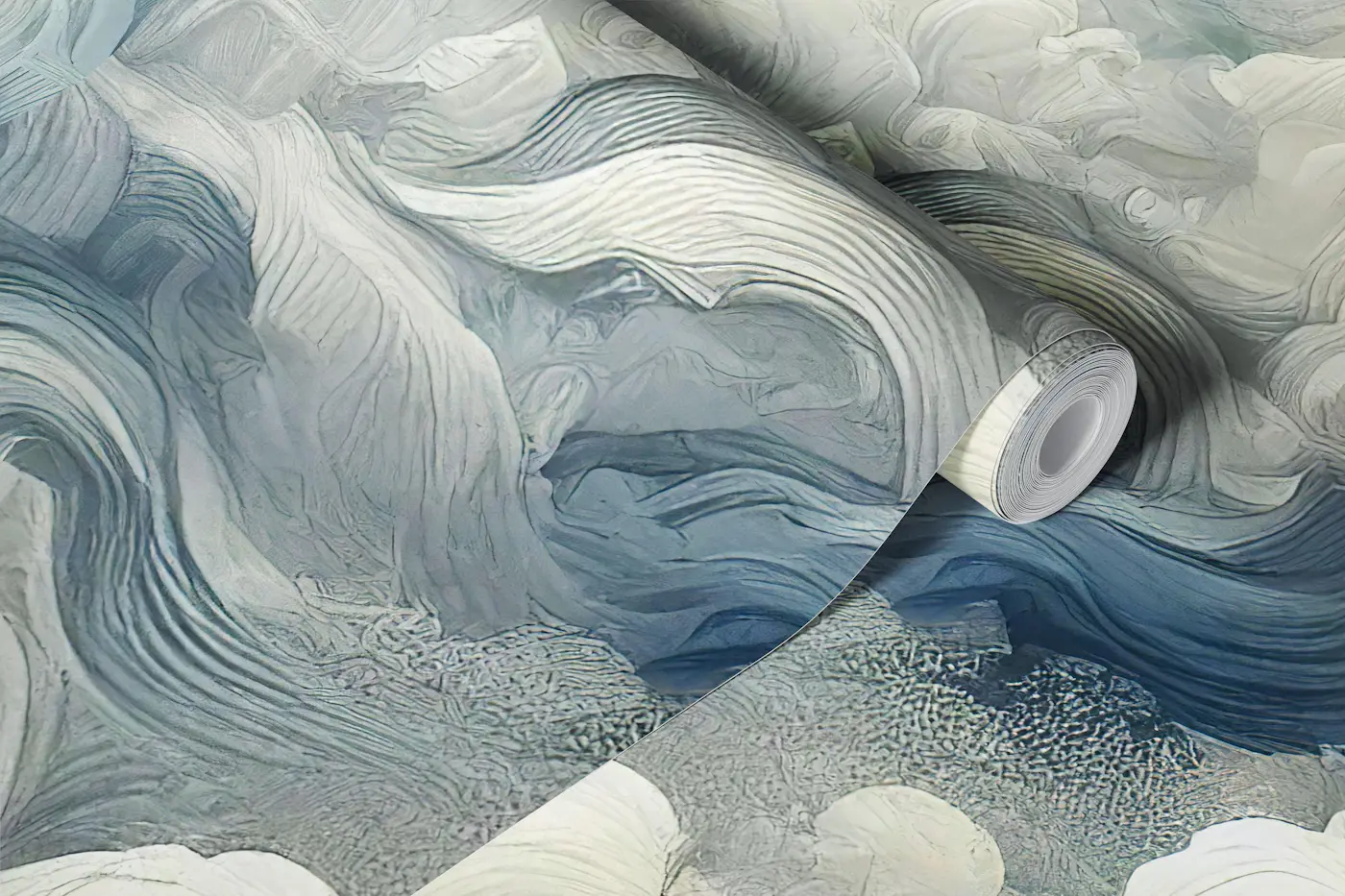 Elemental Air Cloud Swirls wallpaper roll
