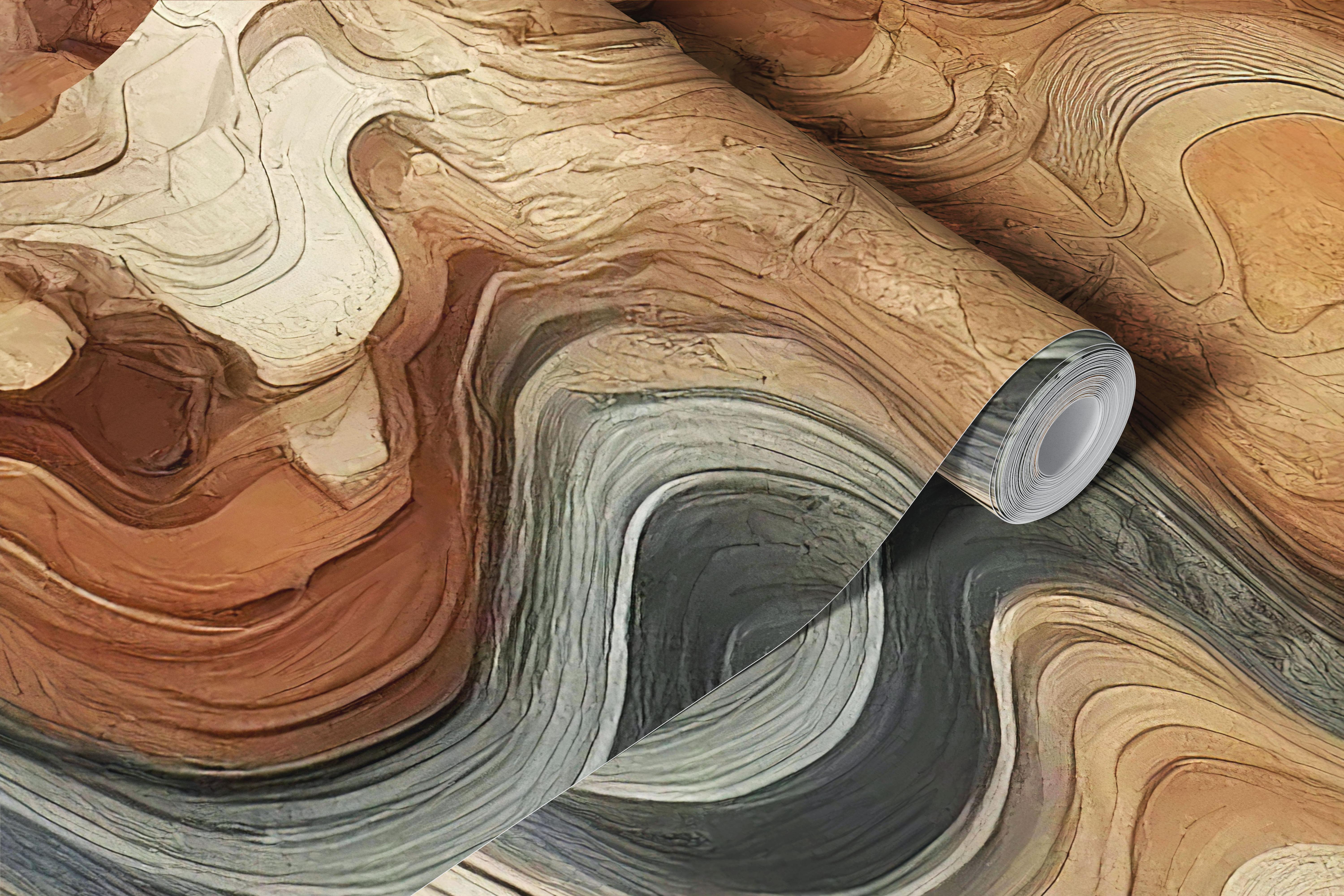 Terra Veins tapetdesign i et rum