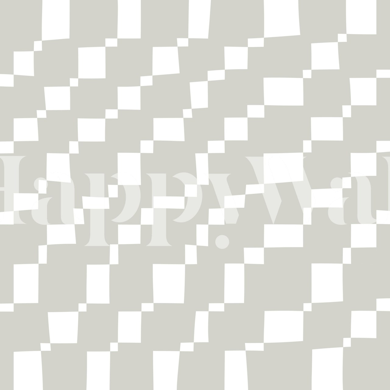 Rectangles tapet i et rum