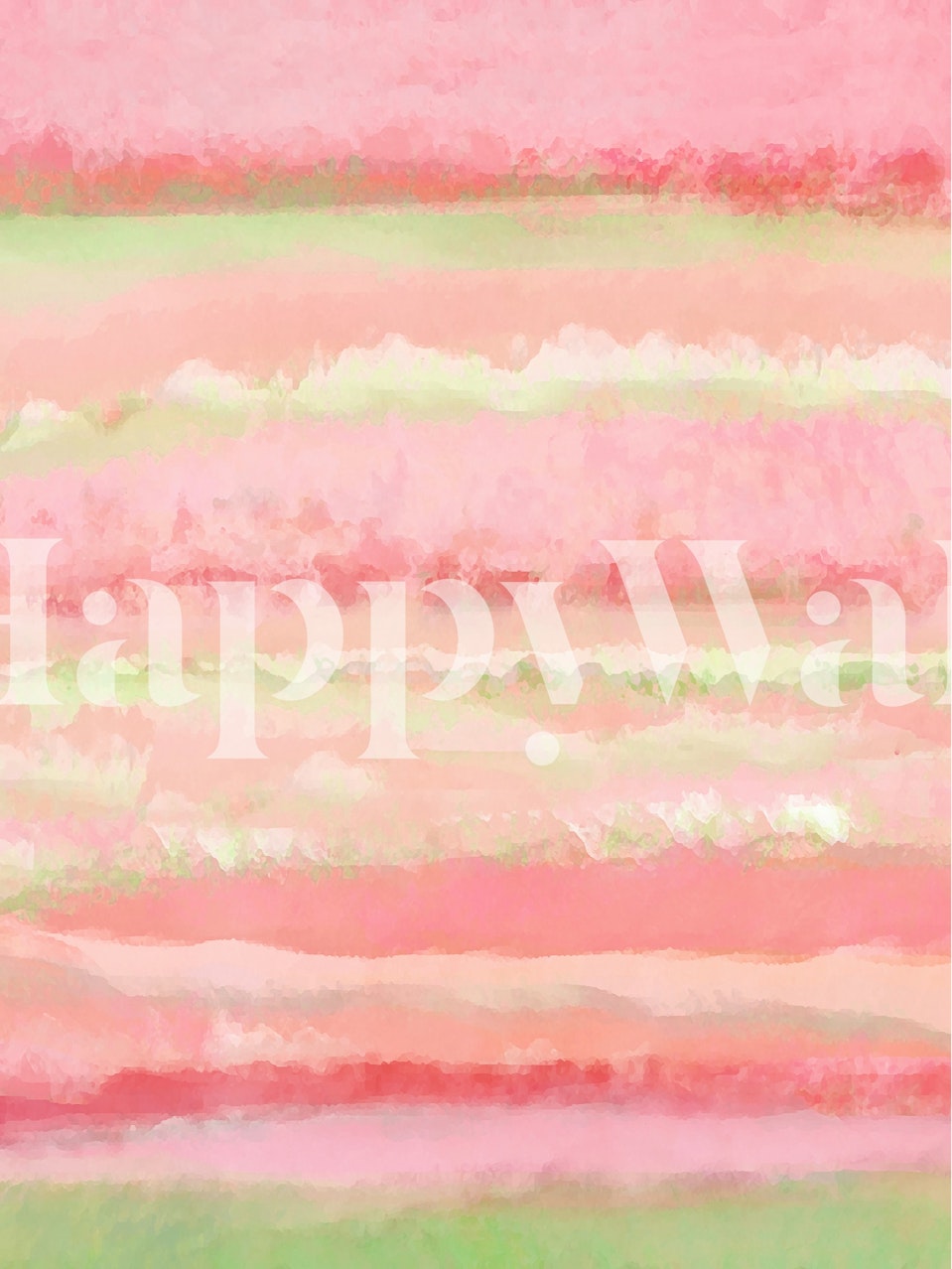 Abstract pink and green striped wallpaper