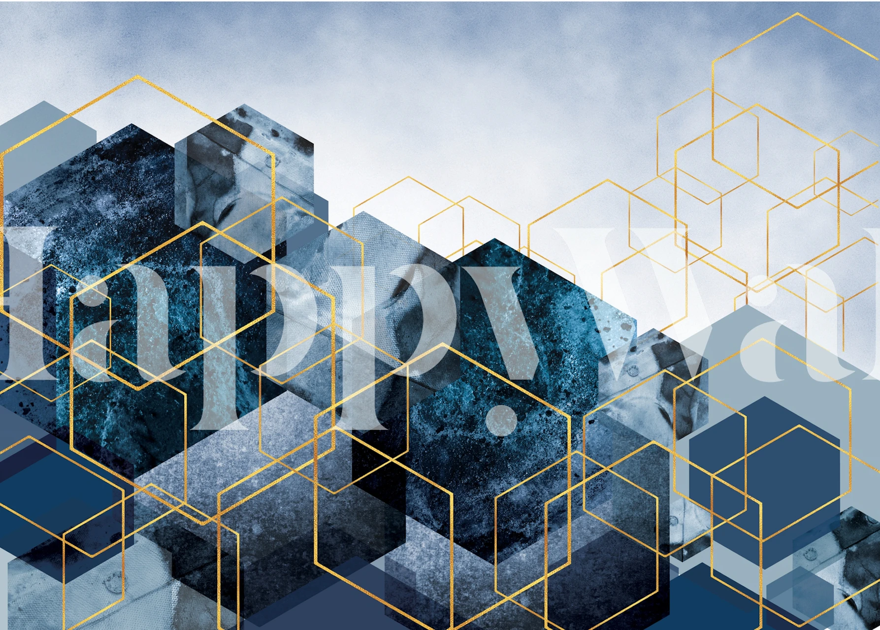 tapeta v modrých odstínech