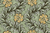 Climbing Leaves Stripes Sage Green Yellow ταπετσαρία