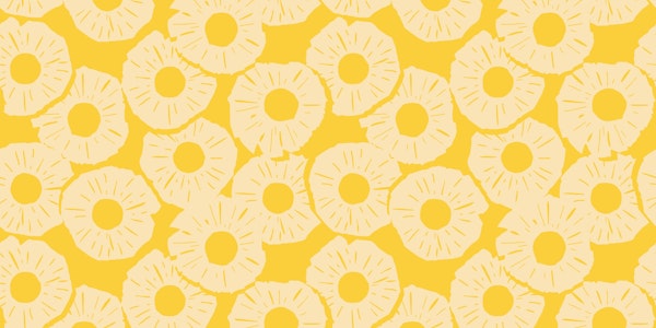 Tropical Yellow Pineapples