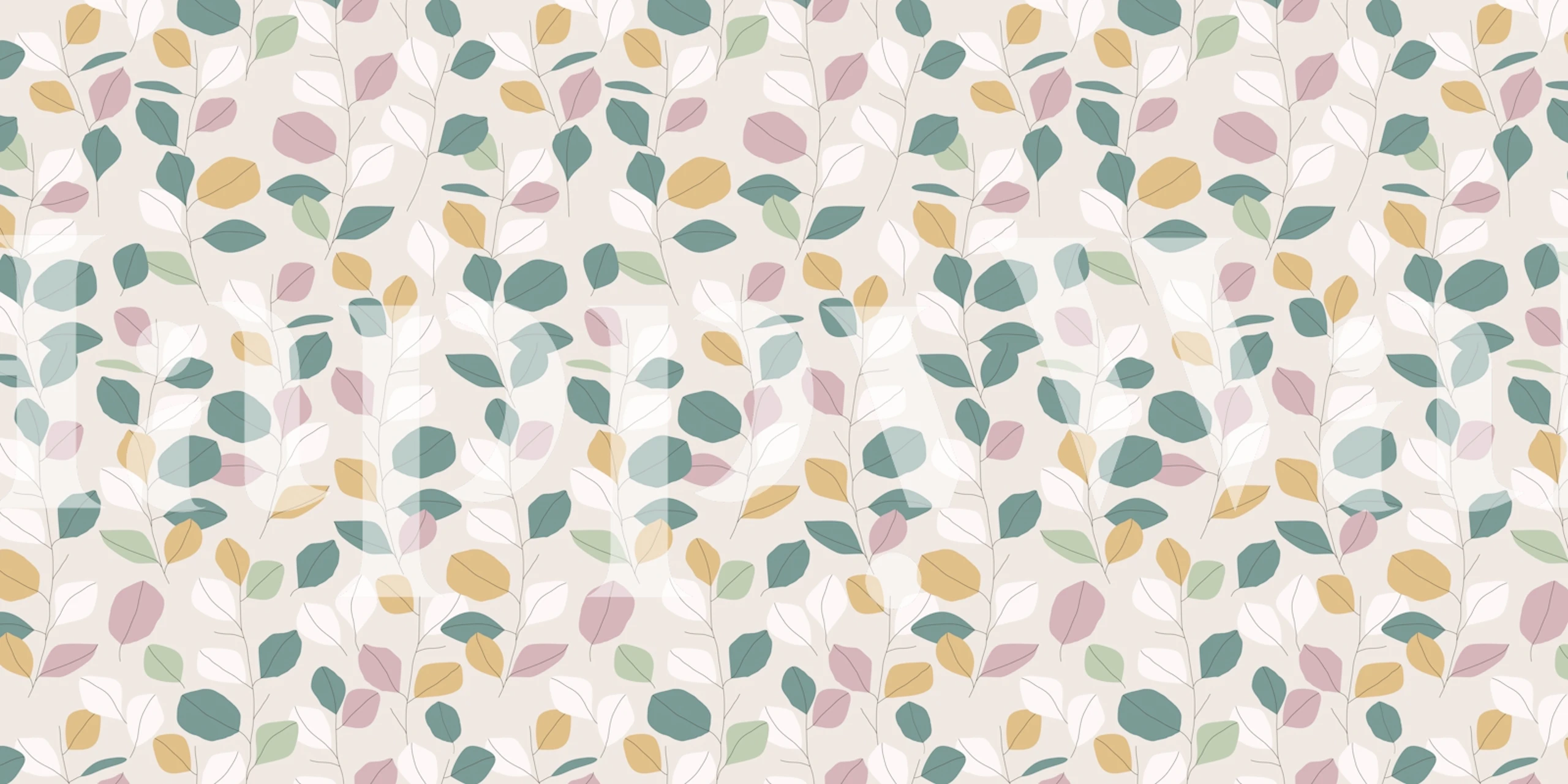 Papier peint Leafy Dreamscape dans une pièce