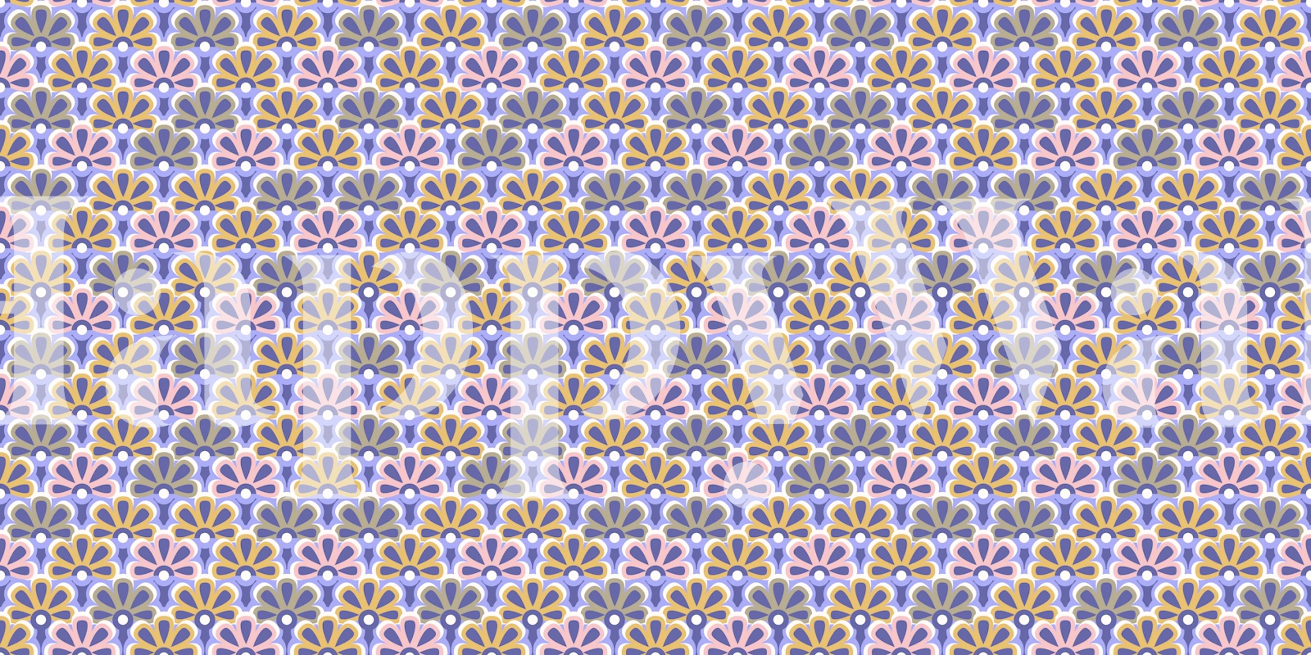 Art Deco Inspired Floral tapeta v pokoji