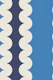 Giant Ric Rac Scallop Stripe Blue Cream Navy