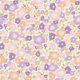 Retro Abstract Flowers Pastel Lavender Purple