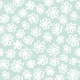 Abstract Mint Green Flowers Doodle