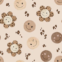 Wild And Happy - brown ταπετσαρία