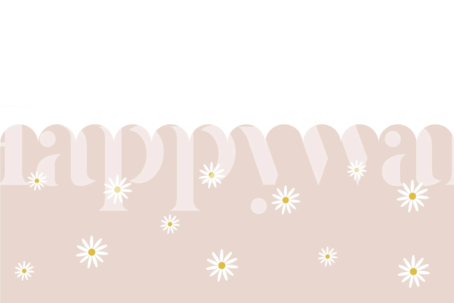 Daisy blush pink scallop wallpaper in a room