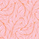 Minimalist flowing leaves pink orange