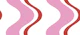 Playful wiggle wave stripes - red and pink