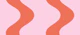 Playful wave stripe - vibrant pink and coral