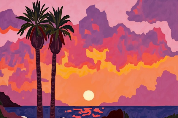 Tropical Twilight Oasis