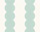 Scallop bubble stripe - glacier mint