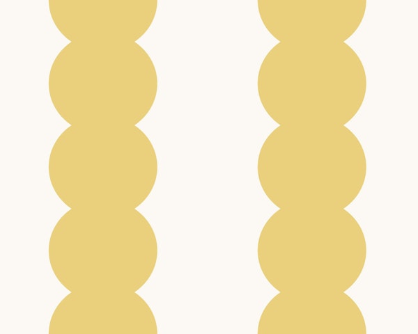 Scallop bubble stripes - sunny yellow