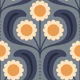 Groovy Daisy in Blue Yellow - L
