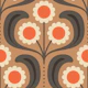 Groovy Daisy in Red Brown - S