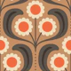 Groovy Daisy in Red Brown - L