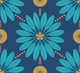 Palm Terrace - Bright Blue