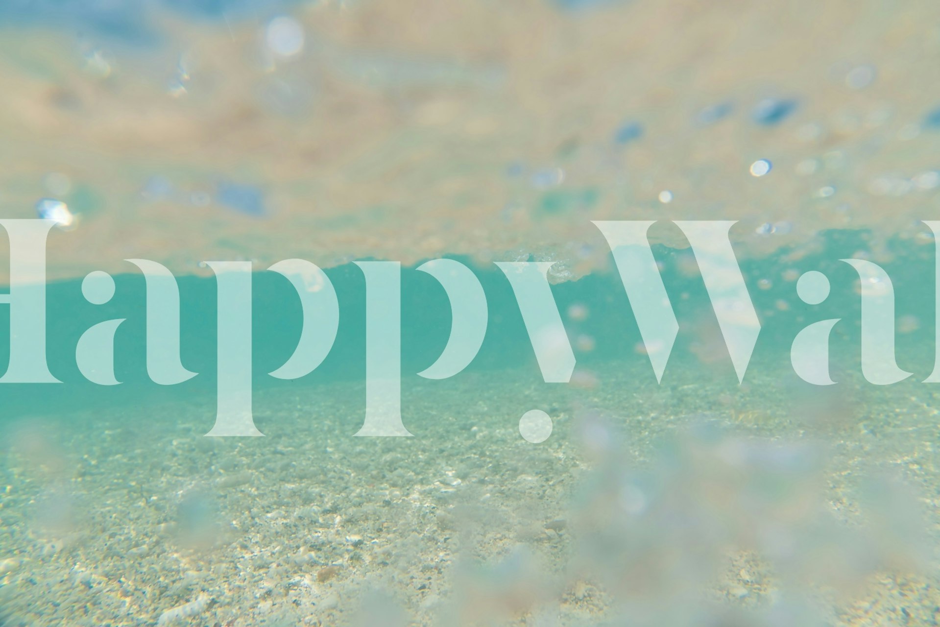 Ocean mermaid wallpaper in a room