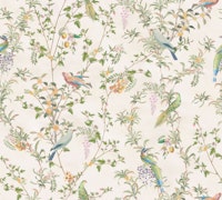 Floral vines & chinoiserie garden birds I ταπετσαρία