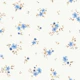 Floral Solveig Blue on Off White
