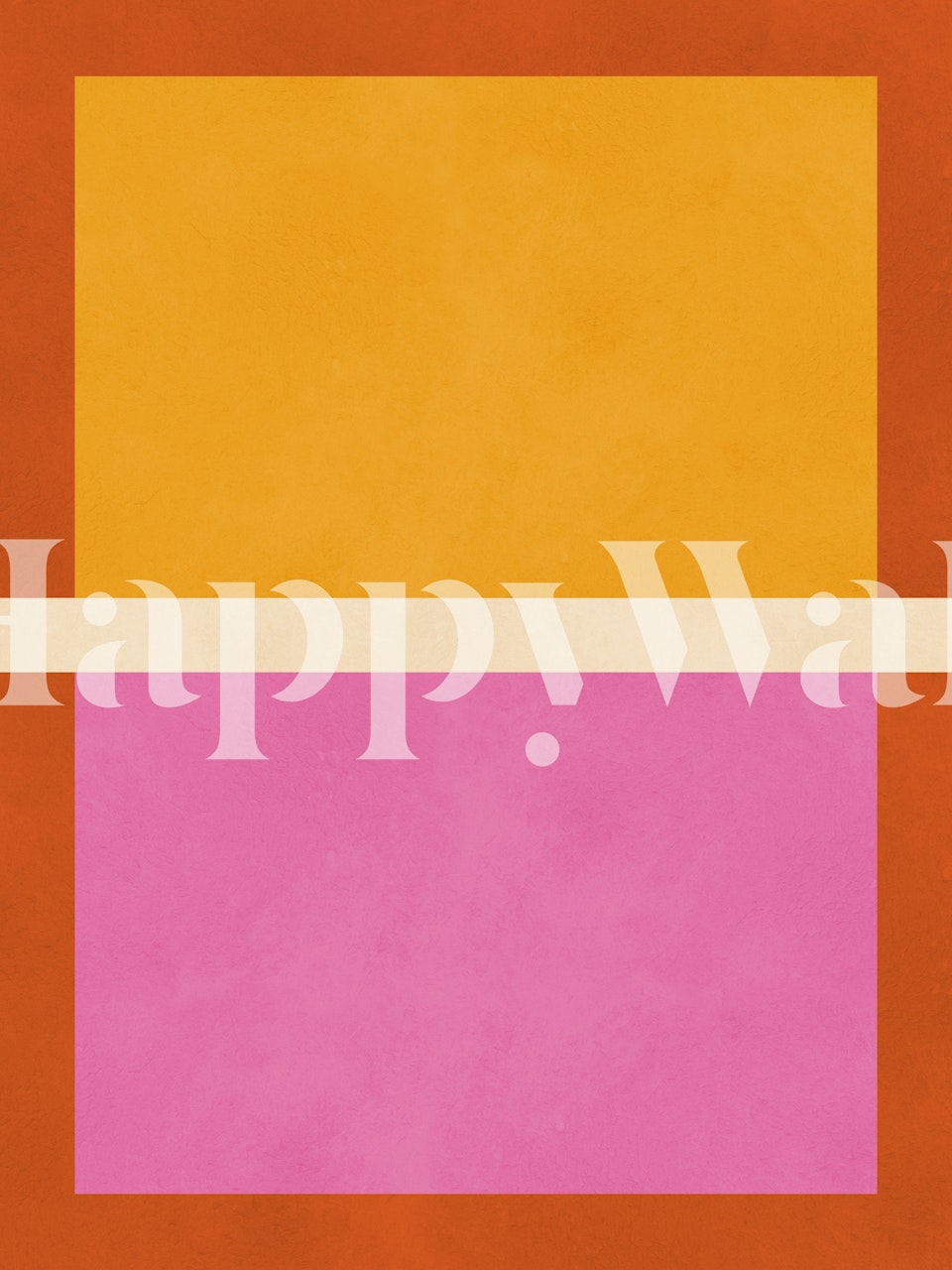 Warm Abstract Canvas tapet i en rominnredning