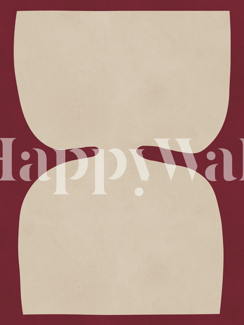 Elegant Beige Contrast wallpaper in a room