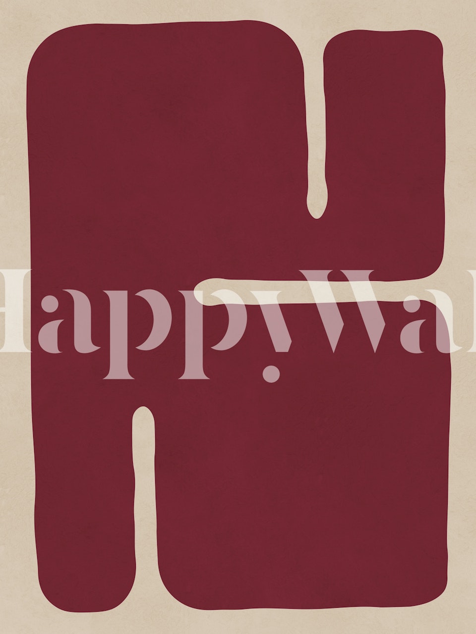 Elegant Red Form tapet i et rom