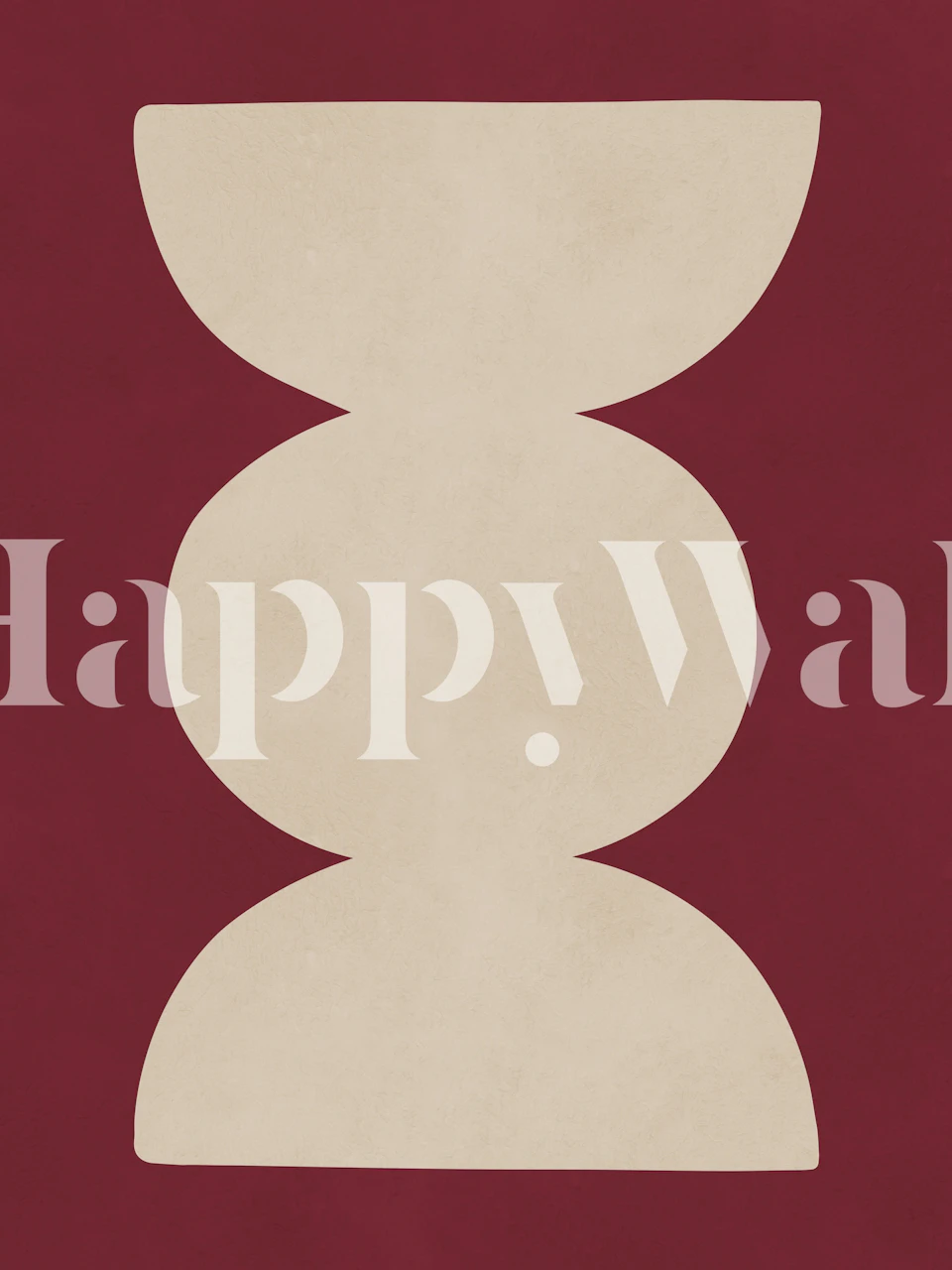 Modern minimalist art wallpaper in a room