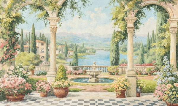 Italian Garden Painting