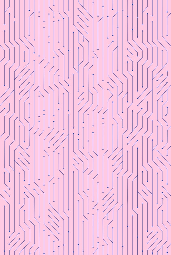 Digital Circuit Board pink