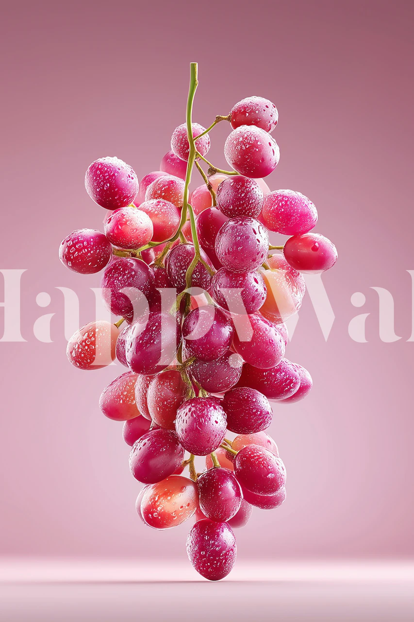 Dewy Pink Grapes tapet vist i et rom