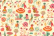 musical bugs in flowers - small