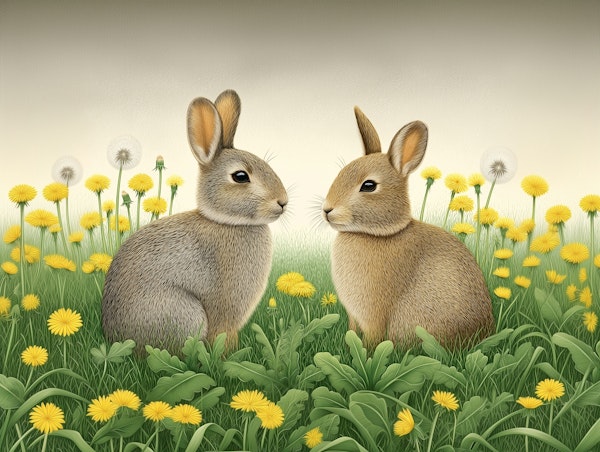 Dandelion Meadow Bunnies