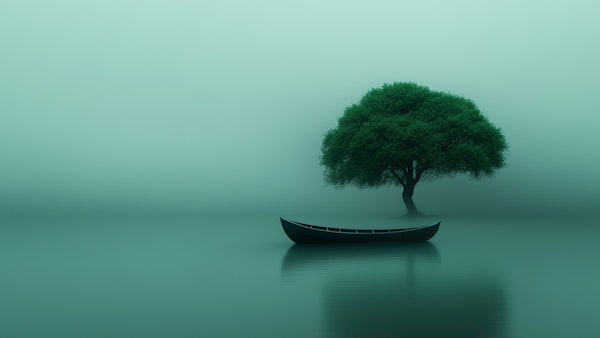 Serene Lake and Lone Tree