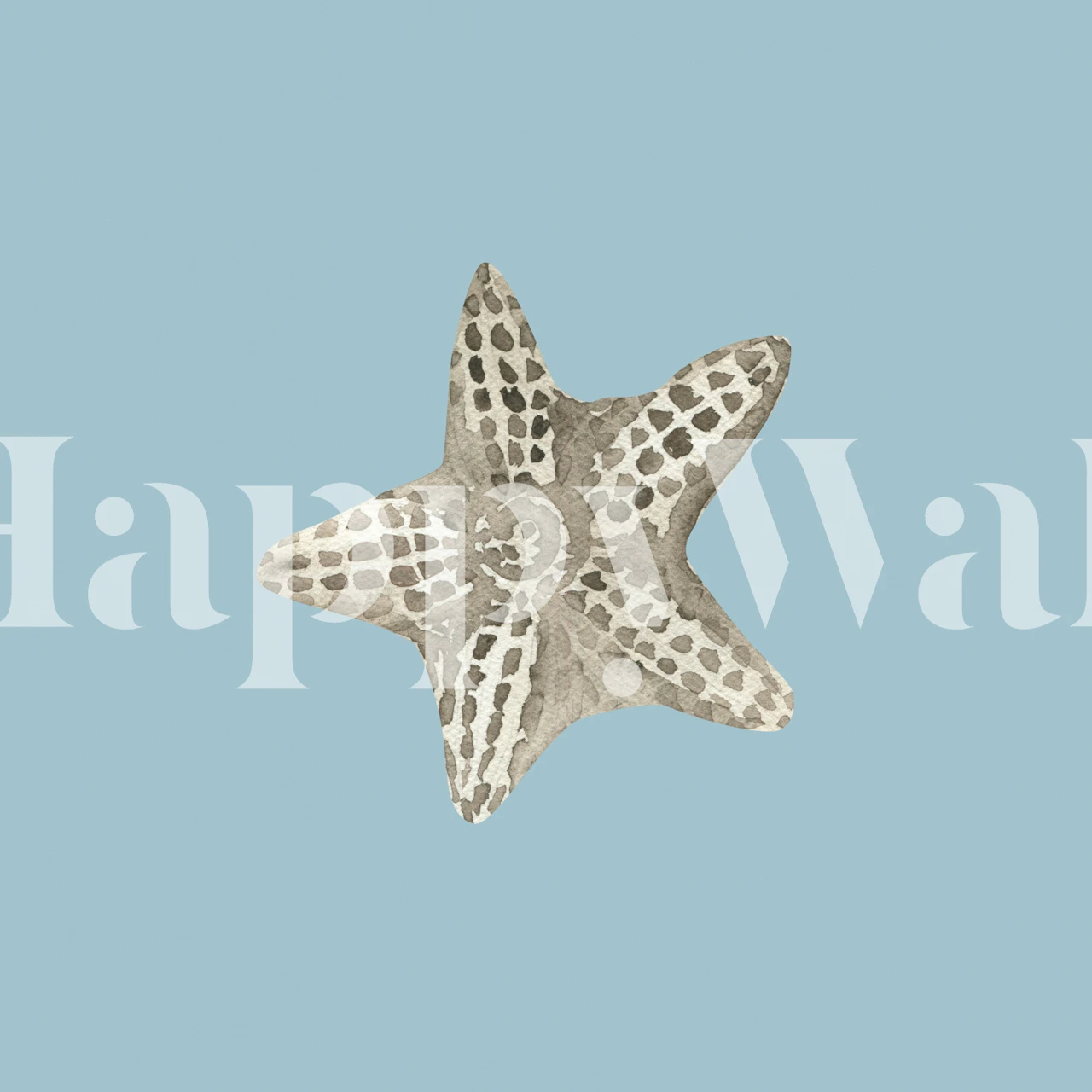 Seestern Tapete in einem Raum