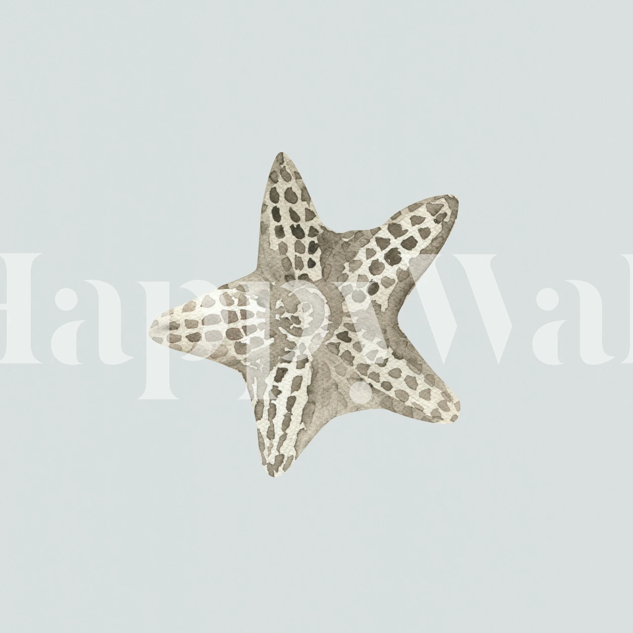 Coastal Starfish Moment wallpaper in a room
