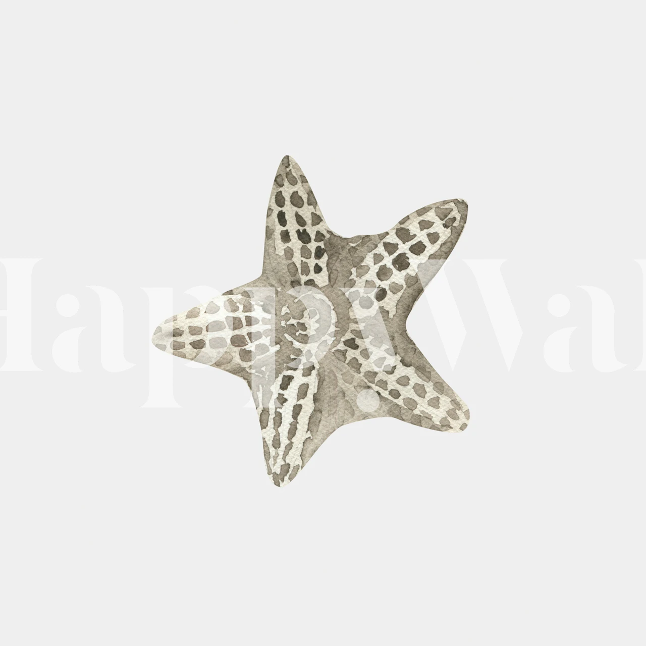 Gentle Starfish wallpaper huoneasetelmassa