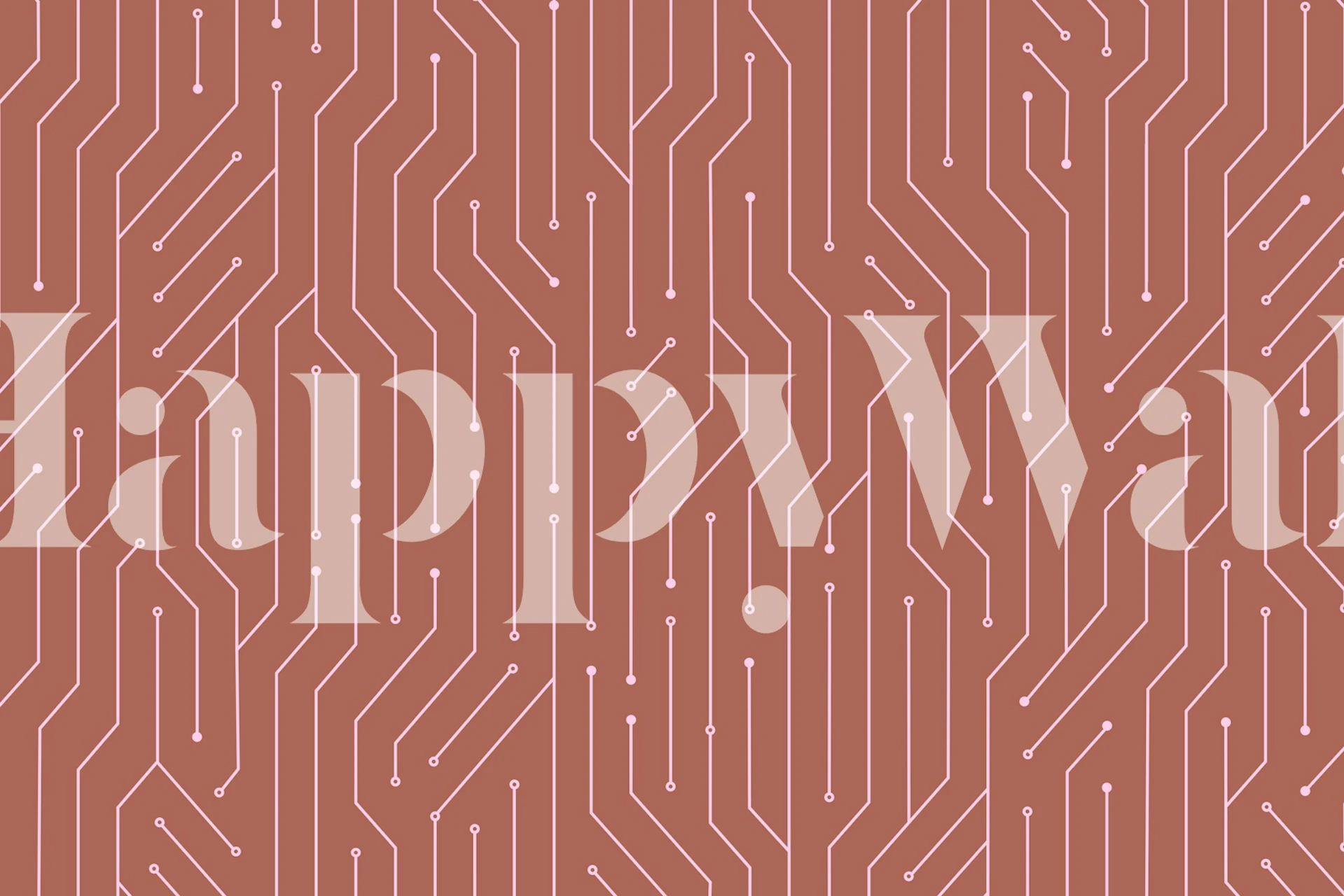 Digital Circuit Board Mousse tapet i ett rum