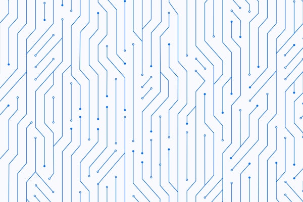 Digital Circuit Board Blue