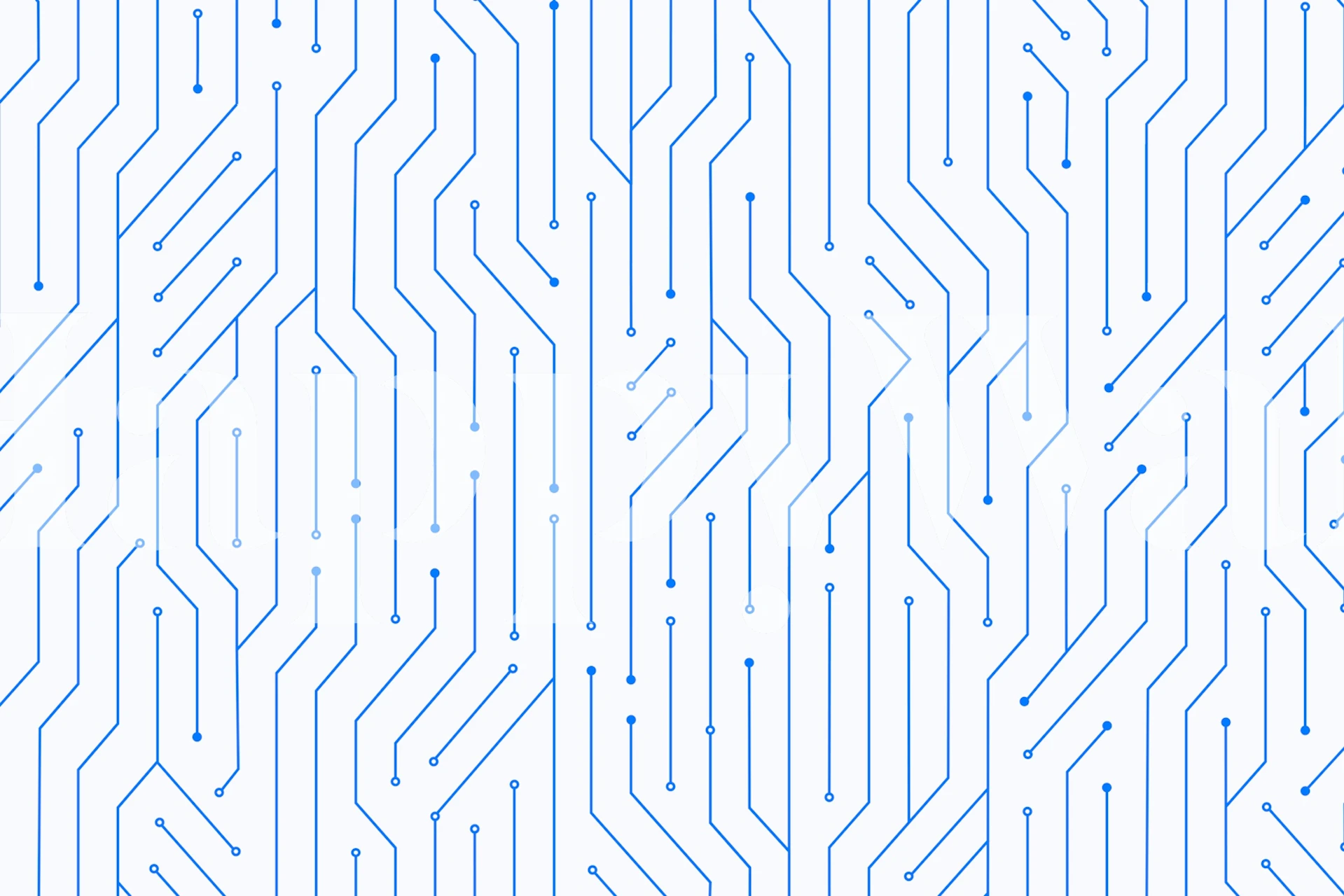 Digital Circuit Board Blue wallpaper in a room