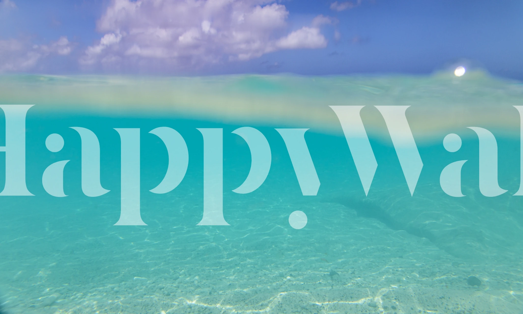 Underwater Caribbean Sea wallpaper i rummet