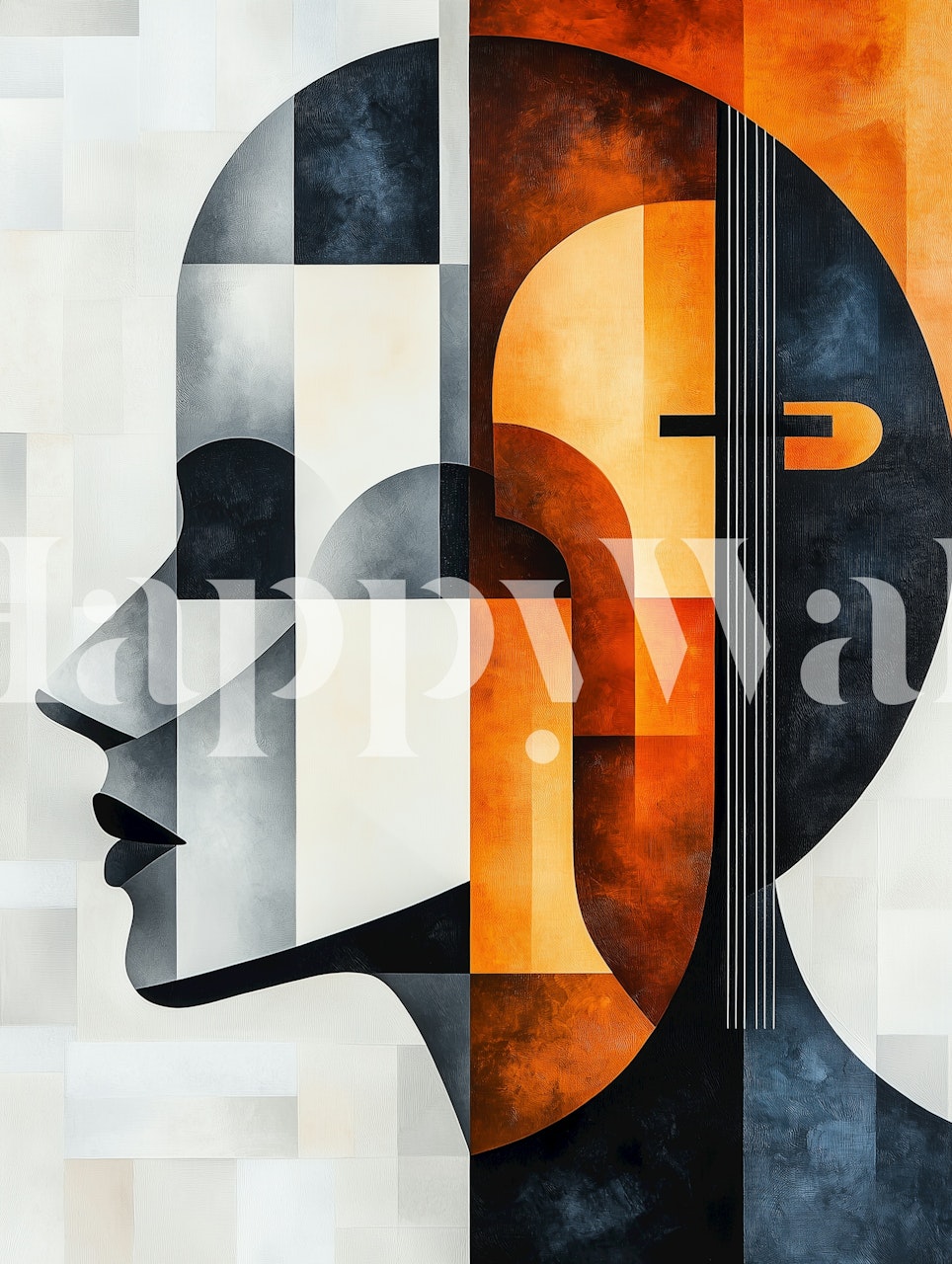 Music in Her Head wallpaper in een kamer