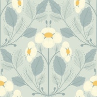 Strawberries blooms carta da parati