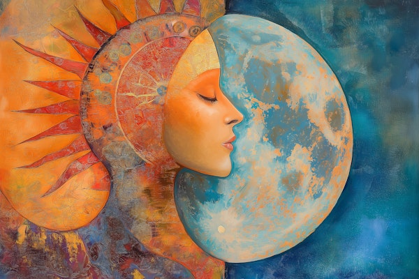 Sun and Moon Embrace