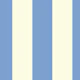 Nautical awning stripe Blue and cream