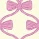 Coquette bow pink ribbon cream girly